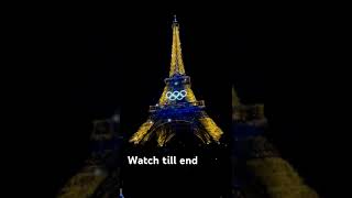 France 🇫🇷 Eiffel Tower Night vie we watch till end beautiful lighting [upl. by Acinorav]