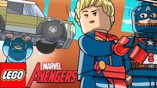 LEGO Marvel Vingadores  FASE EXTRA DLC Capitã Marvel Clássica [upl. by Ahsea]