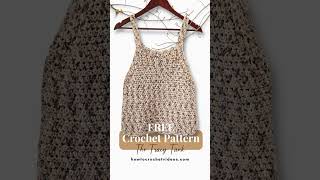 FREE Easy Tank Top Crochet Patttern [upl. by Arhas]