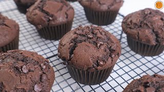 Chocolate Muffins  Mortar and Pastry [upl. by Neibaf]