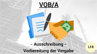 VOBA  Einleitung Ausschreibung amp Vorbereitung der Vergabe [upl. by Ledua]