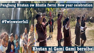 Bhutan ow New year celebration nunw mwnbaiTwin waterfall jwbwd somaina [upl. by Husch428]