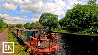 Villages in England  5K HDR 200 Years Old English Canal Walking Tour [upl. by Ytak]