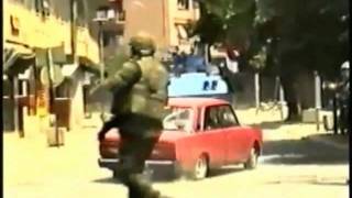 SERB MILITARY WITHDRAWS FROM KOSOVO PRIZREN 1999 [upl. by Adlei683]