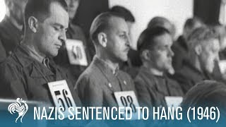 58 Nazis Sentenced To Hang Dachau Trials 1946  British Pathé [upl. by Whit1]