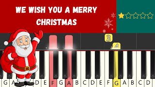 AUGURI DI BUON NATALE  TUTORIAL DI PIANOFORTE FACILE [upl. by Spracklen]