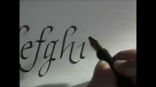 calligraphy  how to write calligraphy letters  italic letters for beginners [upl. by Wadsworth]