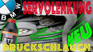 BMW E46 318d Servolenkung Druckschlauch wechseln [upl. by Lsil402]