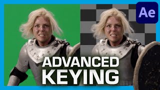 ADVANCED Green Screen KEYING Techniques  After Effects Tutorial [upl. by Gellman]