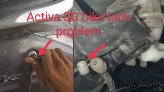 Activa 3G bike seat lock problemActiva3G Activa 3G seat lock Bina chabi ko kaise mechanical 3G [upl. by Glynda747]