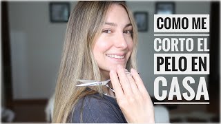 Cómo cortar el cabello recto quothazlo tú mismaquot  how to cut straight hair [upl. by Idolah766]