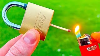 How to Open a Lock With Matches [upl. by Paloma613]