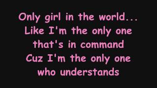 Rihanna  Only Girl In The World Lyricson screen [upl. by Swarts]