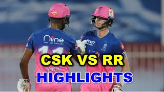 csk vs rr 2020 highlights Rajasthan Royals vs Chennai super kings [upl. by Synned]