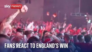 Euphoric fans react to Englands dramatic lastminute Euros win [upl. by Sadella556]