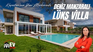 Kuşadasının Yeni Merkezinde Deniz Manzaralı Lüks Villa I Kuşadası Satılık Villa [upl. by Atsira837]