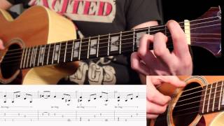 Blackbird by Alter Bridge  Intro Acoustic Guitar Lesson With Tabs [upl. by Syhr689]