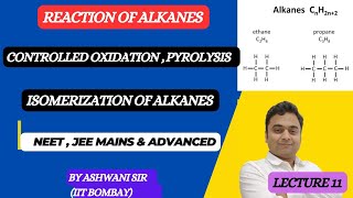 ISOMERIZATION OF ALKANE WITH AlCl3  OXIDATION  PYROLYSIS  HYDROCARBON CLASS 11 CHEMISTRY [upl. by Senga]