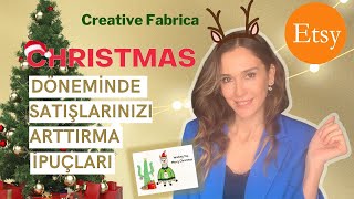 ETSYDE CHRISTMAS BOYUNCA SATABİLECEĞİNİZ DİJİTAL ÜRÜNLER  EN ÇOK KAZANDIRAN TASARIMLAR ⭐🎄 [upl. by Debor101]