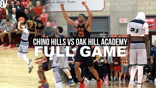 Chino Hills VS Oak Hill Academy FULL GAME  Oak Hill Snaps Chino Hills 60 Game Win Streak [upl. by Bronder325]