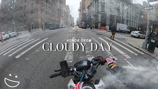 Honda Grom Cloudy Day Riding NYC [upl. by Aissilem103]