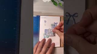 【ほぼ日手帳】100均シール使用⭐️心ほどけてゆく日✨ブルーデコ💙or6 4 9 ほぼ日手帳 journaling 手帳初心者 [upl. by Kassandra]