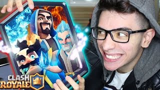 TESTEI A CARTA DOS TRÊS MAGOS NO CLASH ROYALE  CRIANDO CARTAS 4 [upl. by Aicile377]