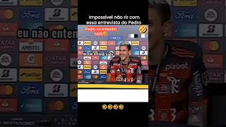 Mi Dios no entendí nada habla muy rápido 🤭 copalibertadores futbol flamingo brasil humor [upl. by Raffaj594]