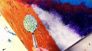 EASY Art For ABSTRACT Acrylic Painting On Canvas [upl. by Yenial]