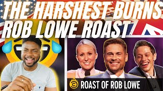 🇬🇧BRIT Reacts To THE FUNNIEST BURNS FROM THE ROB LOWE ROAST [upl. by Benny]