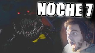 FIVE NIGHTS AT FREDDYS 4 NOCHE 7 NIGHTMARE  JEFE FINAL  ZellenDust [upl. by Islek]