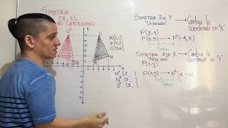 El Plano CARTESIANO  Parte 2 Simetría sobre los Ejes X y Y [upl. by Nitnelav]