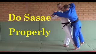 Sasae tsuri komi ashi  a video on how to do it properly [upl. by Aenad]