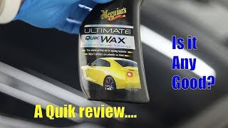 Meguiars Quik wax review [upl. by Nipahc]