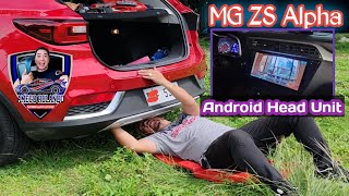 MG ZS Alpha Android Head unit Installation Home Service [upl. by Luhar242]