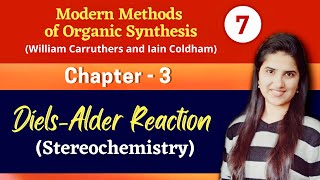 Diels alder reaction stereochemistry Examples  Organic chemistry Pericyclic reactions Carruthers [upl. by Gladdie]