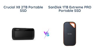 Crucial X8 vs SanDisk Extreme PRO Portable SSD Comparison [upl. by Giovanna]