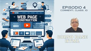 Corso per la costruzione di pagine web EPISODIO 4 Commenti classi ID [upl. by Evelin]