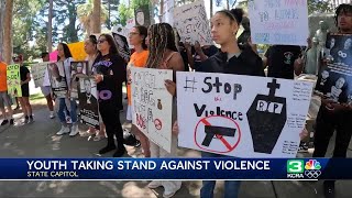 Rally against gun violence held at California Capitol [upl. by Brechtel]