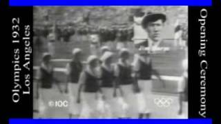 Olympics 1932 Los Angeles Opening Ceremony narred by SelMcKenzie SelzerMcKenzie [upl. by Rosena693]