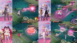 REVAMPED SKIN VALENTINE amp NEW SKILLS EFFECT amp TANGGAL RILIS  CLINT LAYLA ALUCARD MIYA  MLBB [upl. by Quintus109]