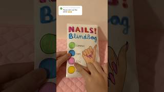 paper nails blind bag 💅 nails papercraft diy craft asmr blindbag papersquishy shorts [upl. by Acirtal951]