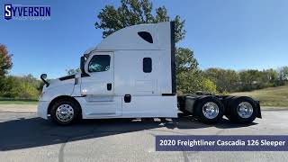 2020 Freightliner Cascadia 126 Sleeper Walkthrough Video [upl. by Lladnor]