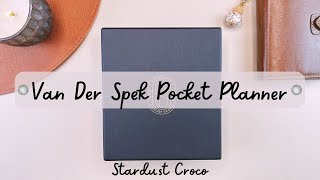 Van Der Spek unboxing 🤍VDS Pocket Planner Stardust Croco [upl. by Riobard]