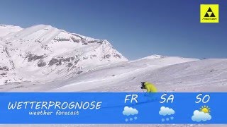 Gastein Sportgastein  Sonnenskilauf Wettervorhersage 08 bis 10 April Ski Amade´ [upl. by Wayland]