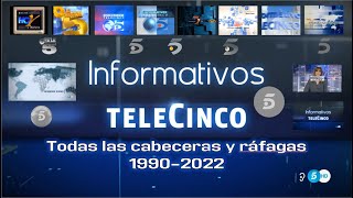 Informativos Telecinco  Todas las cabeceras 19902022 [upl. by Yenahs125]