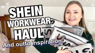 SHEIN plus size HAUL  WORKWEAR OUTFIT INSPIRATION [upl. by Reynard]