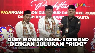 Daftar Pilkada Jakarta Ridwan Kamil Perkenalkan Julukan Mereka quotRidoquot Ridwan KamilSuswono [upl. by Alenoel539]