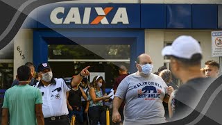 AGÊNCIAS DA CAIXA ABRIRÃO DUAS HORAS ANTES PARA DIMINUIR FILAS DOS SAQUES DO AUXILIO EMERGENCIAL [upl. by Krutz825]