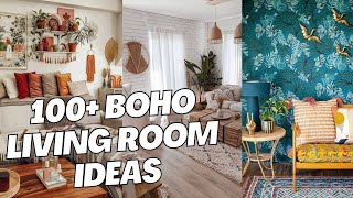 100 Boho Living Room Ideas and Inspirations How to Decorate Bohemian Style Living Room [upl. by Ahsaetal774]